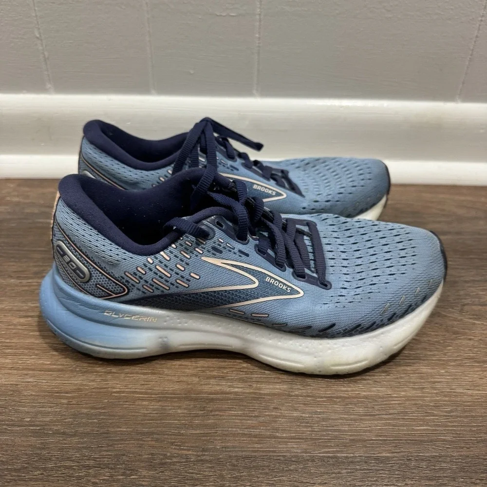 Brooks Glycerin 20 Women's Sz 7 Blue Multicolor NO INSOLE